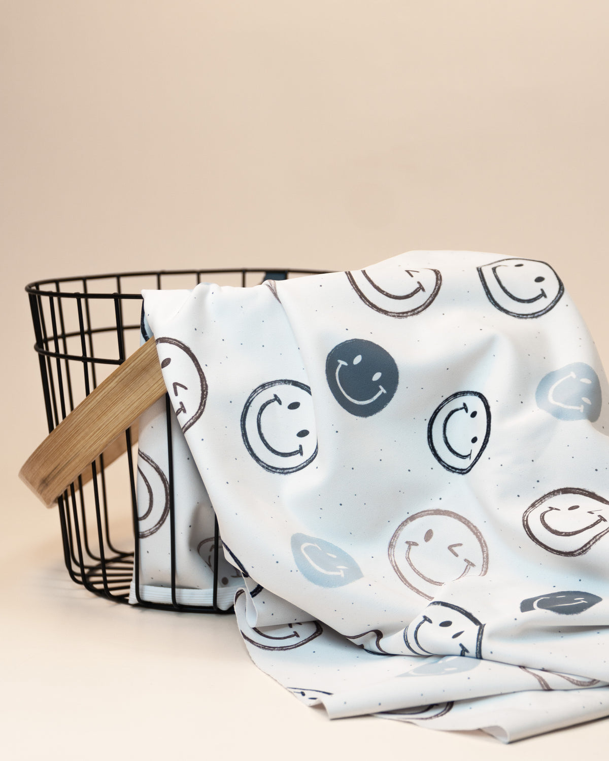 Smiley-MintPop -Lycra Stoff