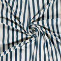 French Terry Streifen Blau