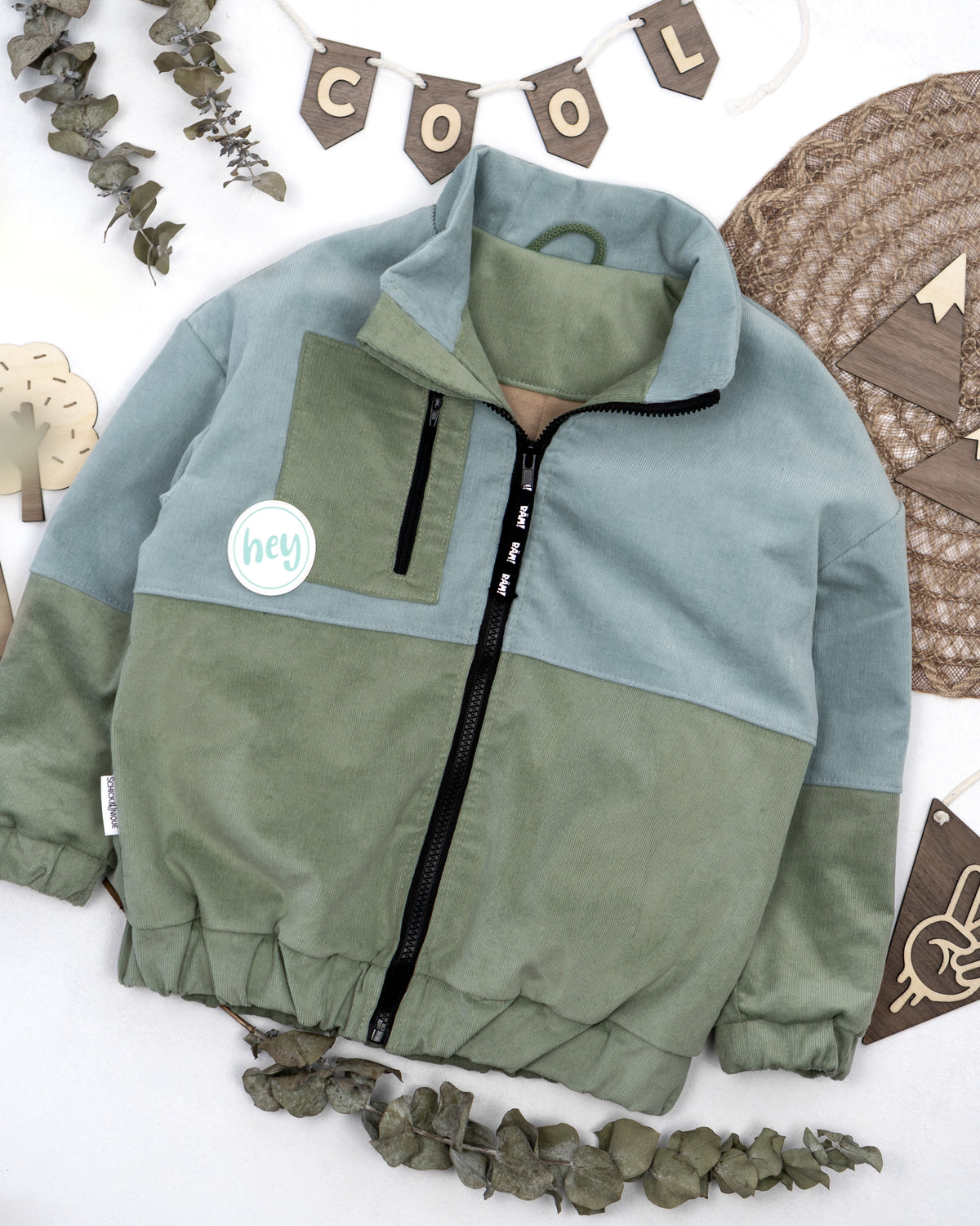 Cord Jacke mit Teillung