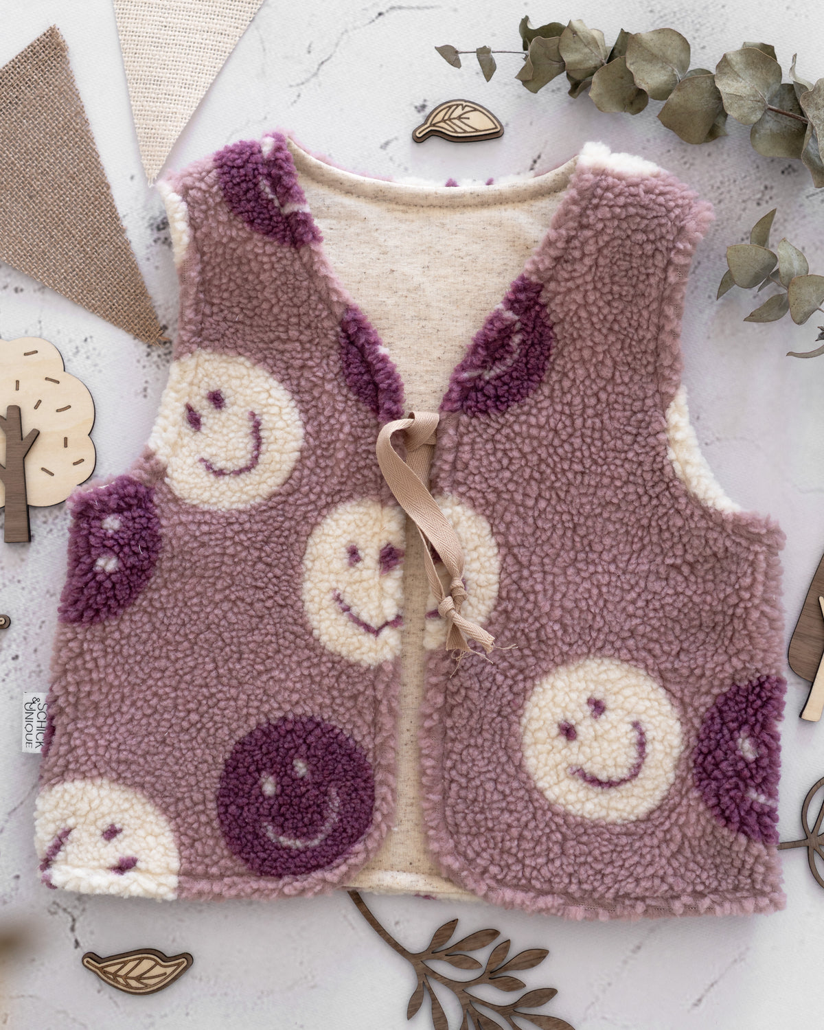 Weste Gr.110/116  Smile Rosa