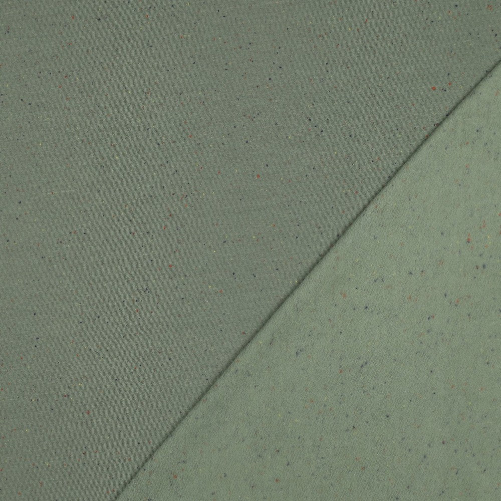Leichter Sweatstoff - light green Konfetti