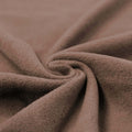 Baumwollfleece Stoff Dusty braun
