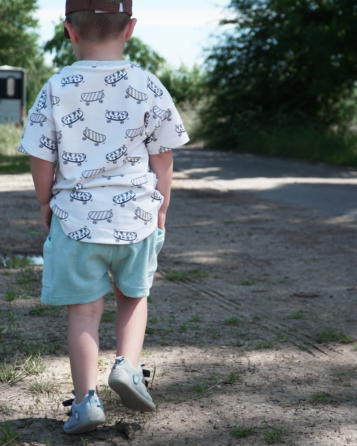 Beachshorts Loriot mit Teilung