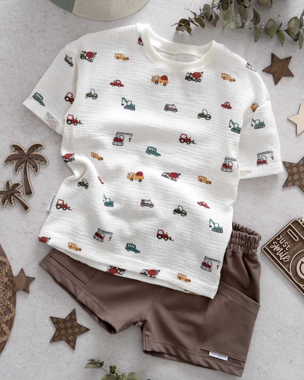 Musselin Shirt Fahrzeuge