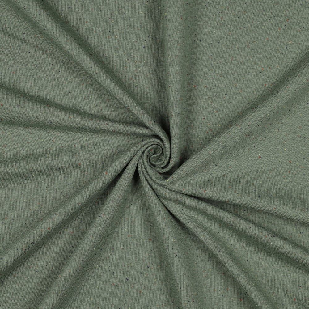 Leichter Sweatstoff - light green Konfetti