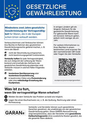 Gesetzliche Gewährleistung